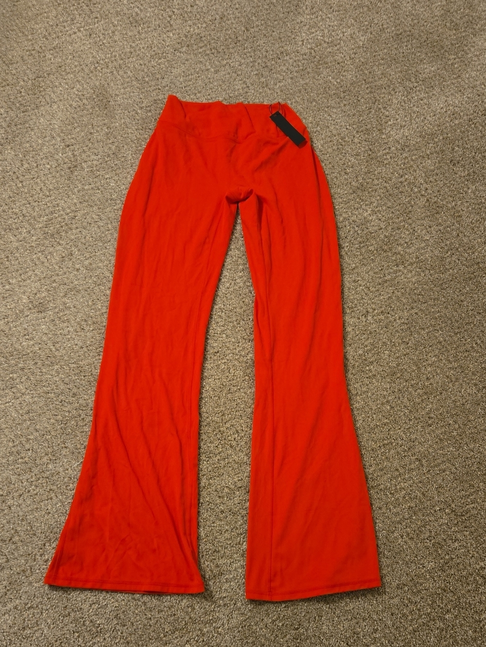 ONER ACTIVE, SOFT MOTION. Women's Red Flared leggings- FIERY RED